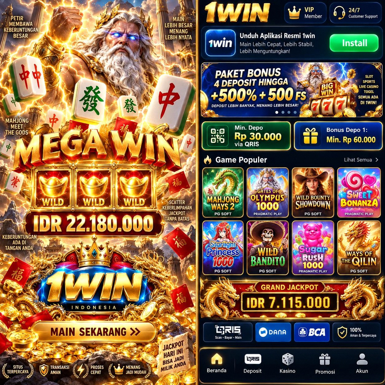1WIN - Akun Resmi 1win Unduh Mudah